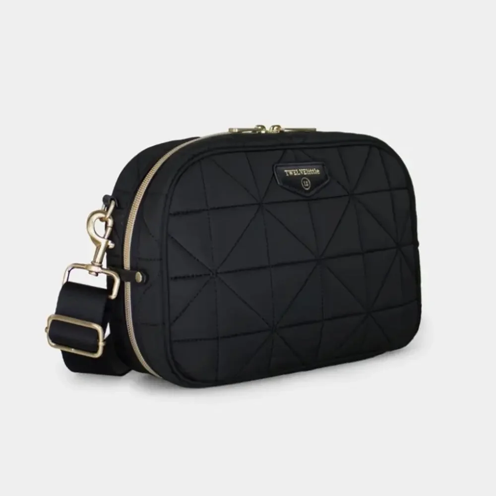 12Little Diaper Clutch 3.0 in Black — Vegan Leather Crossbody